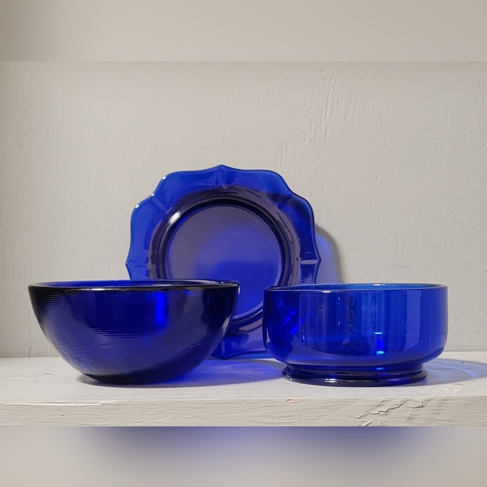 Cobalt Blue Glass Bundle